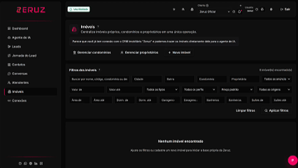 Demonstração da plataforma Zeruz